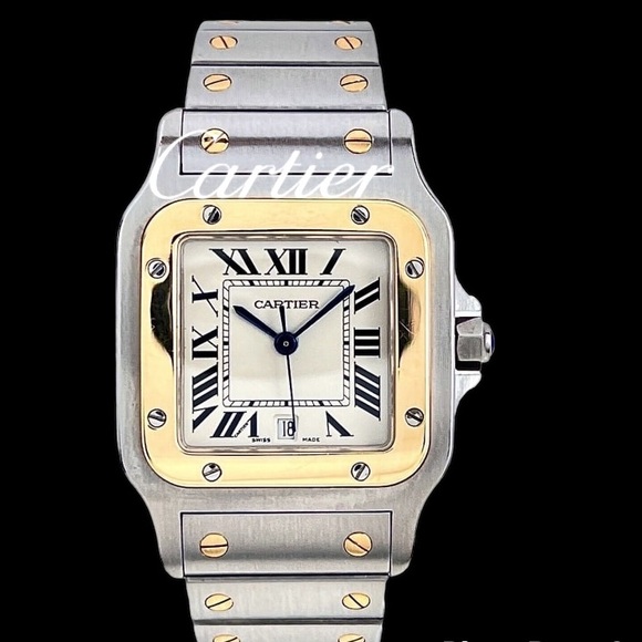 💯% AUTHENTIC Cartier Santos De Cartier Men's Luxury Watch Excellent EUC - Picture 5 of 11